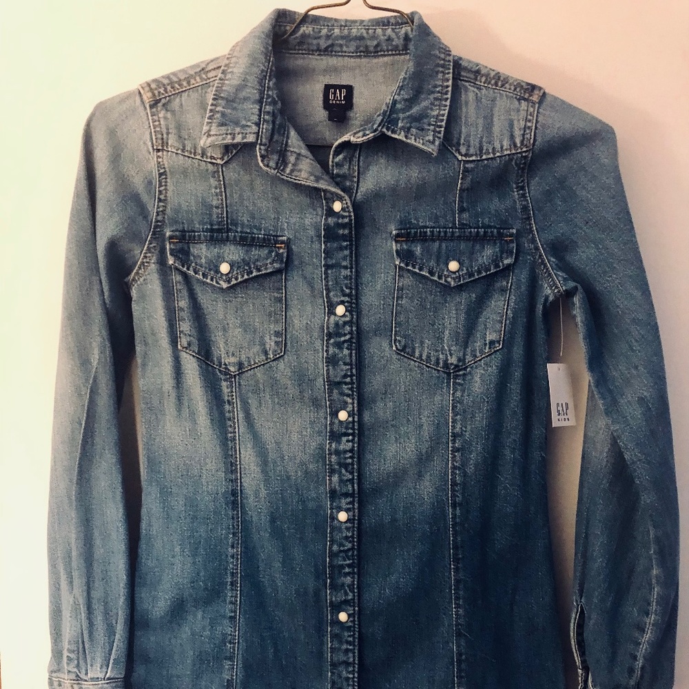 Gap girl’s size XL denim dress-NWT